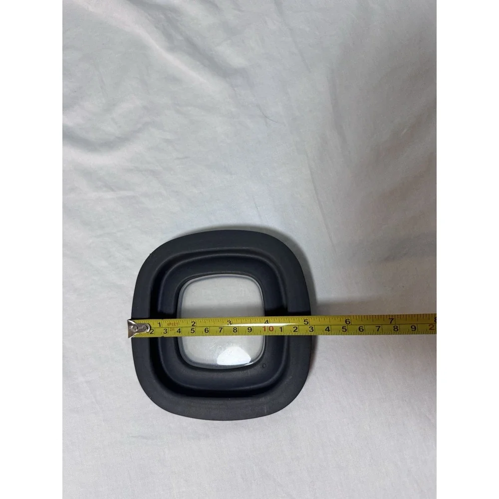 Set Of 3 - Rubbermaid Premier 10M1M2 Grey Square Replacement Lids Clear Window